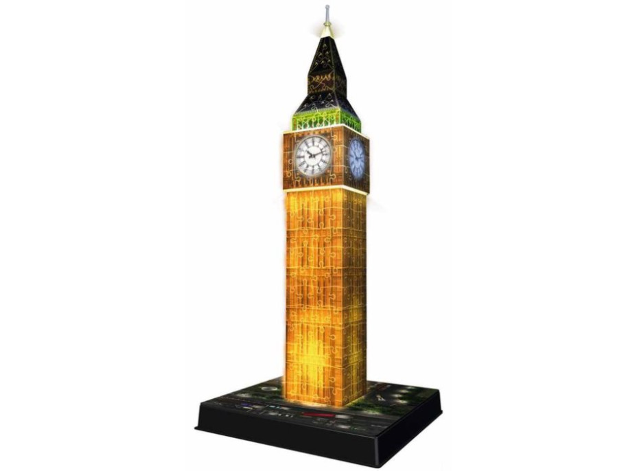 Svietiace 3D puzzle Big Ben - 216 dielikov