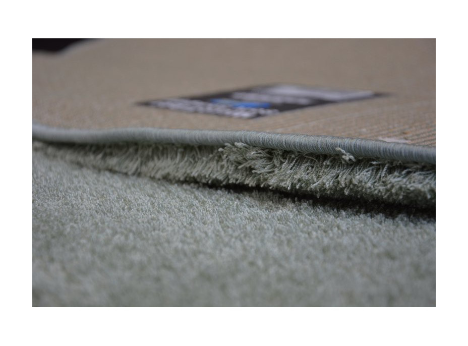 Okrúhly koberec SHAGGY MINI - zelený, priemer 80 cm
