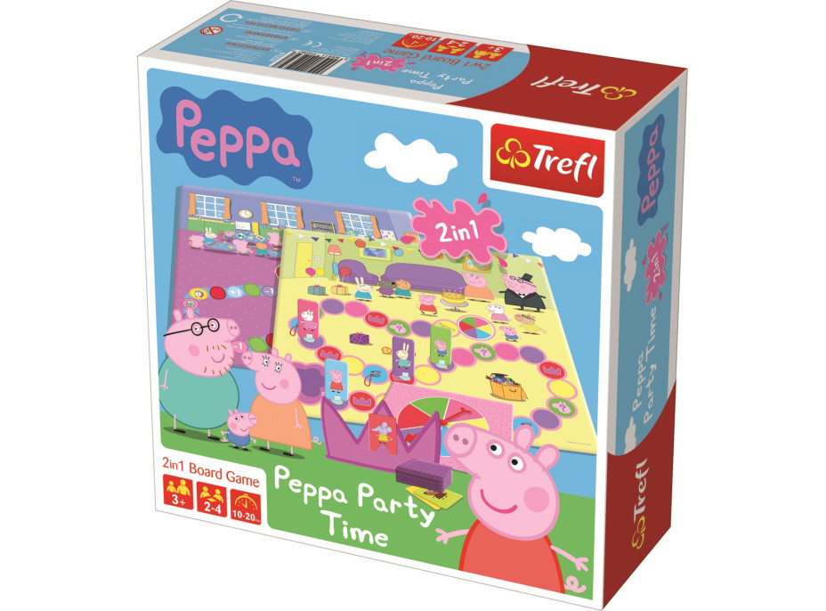 Dosková hra Prasiatko Peppa Party Time (2v1)