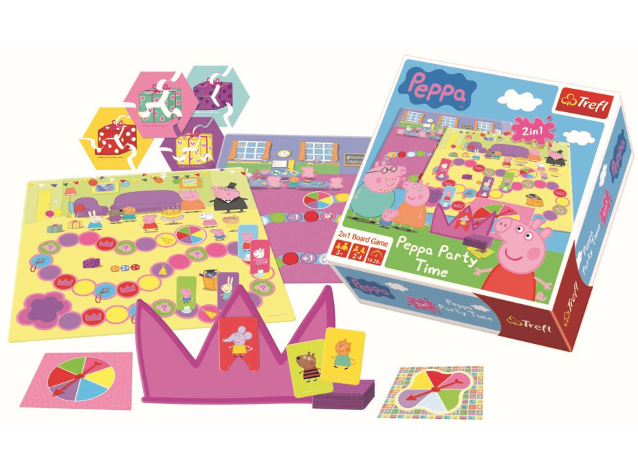 Dosková hra Prasiatko Peppa Party Time (2v1)
