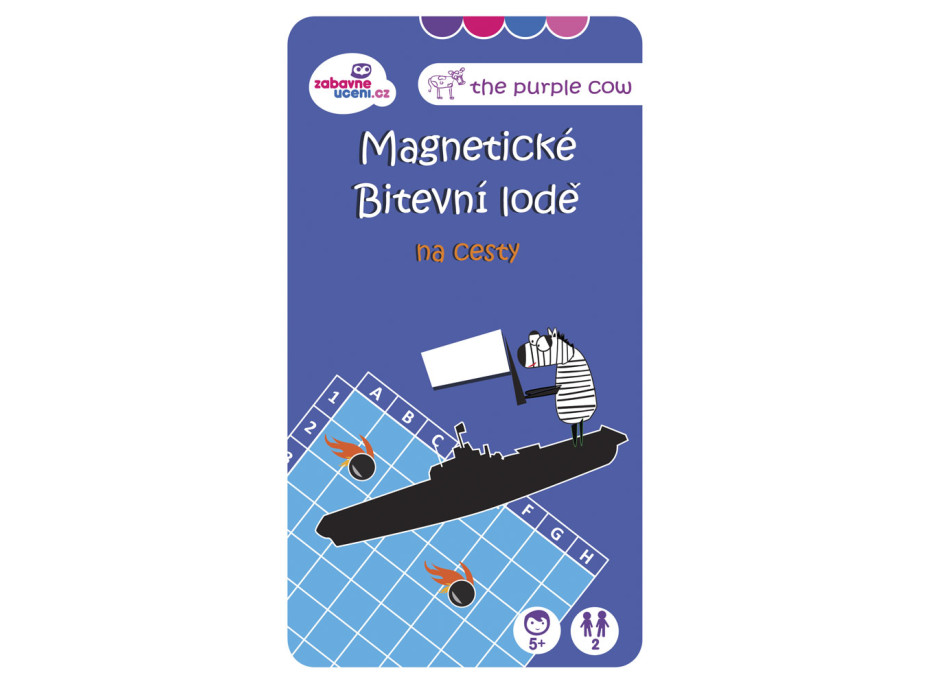 Magnetická spoločenská hra Bojové lode na cesty