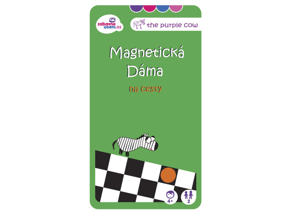 Magnetická spoločenská hra Dáma na cesty