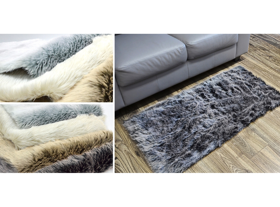 Kusový koberec Aljašky - krémový