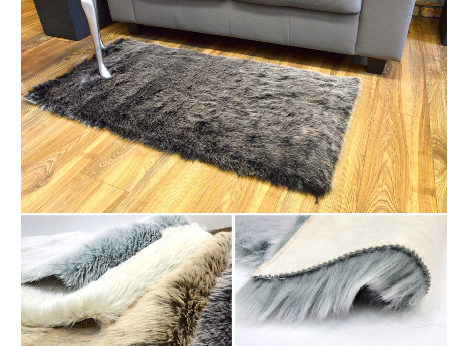 Kusový koberec Aljašky - béžový