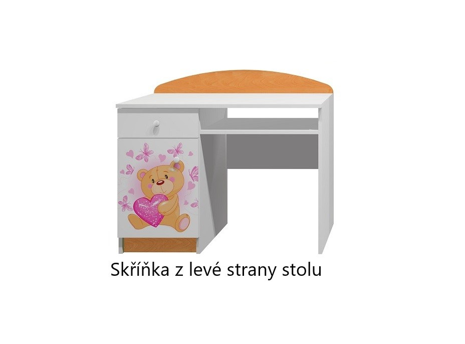 Písací stôl MACKO SO SRDIEČKOM - TYP A