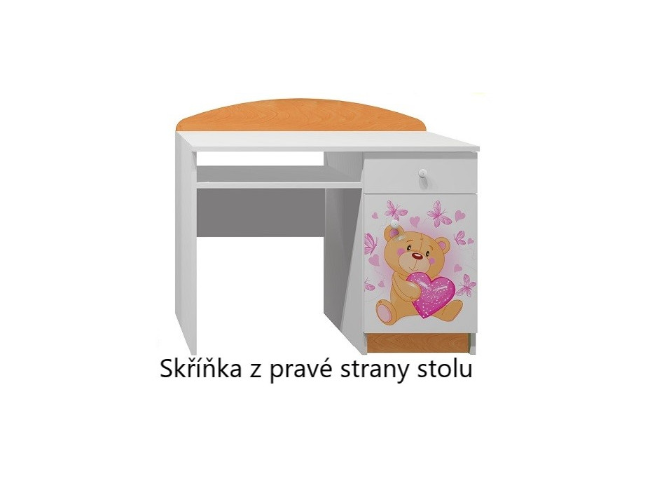 Písací stôl MACKO SO SRDIEČKOM - TYP A