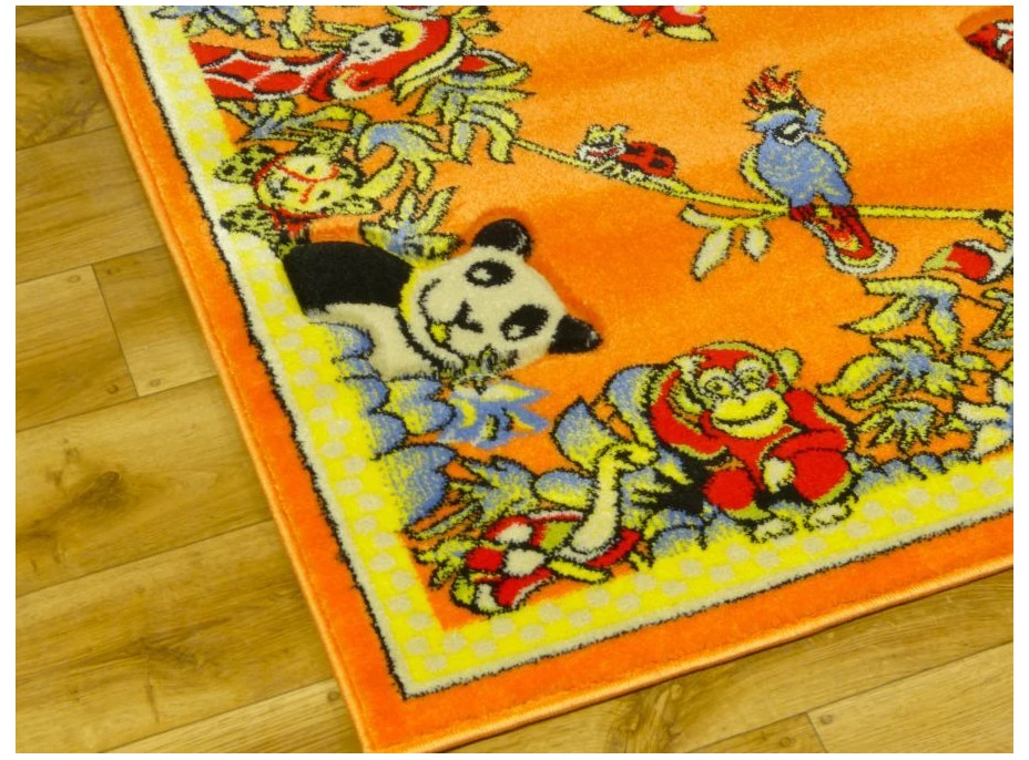 Detský koberec FUNKY ZOO orange