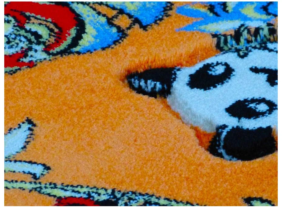 Detský koberec FUNKY ZOO orange