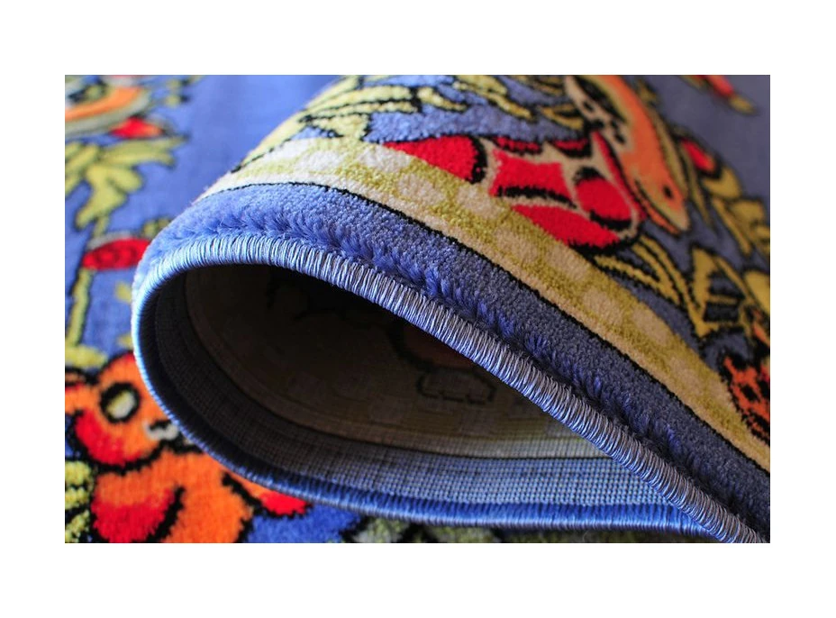 Detský koberec FUNKY ZOO blue