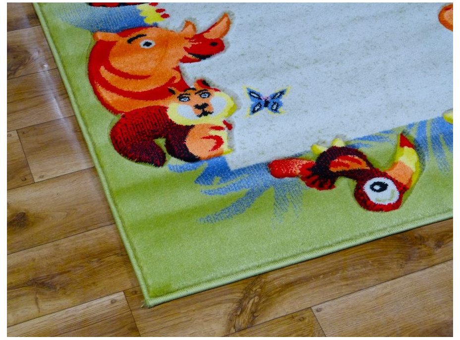 Detský koberec ZOO krémový