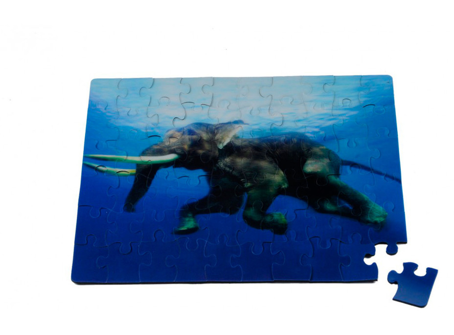 Puzzle 3D - Plávajúce slony 60 dielikov