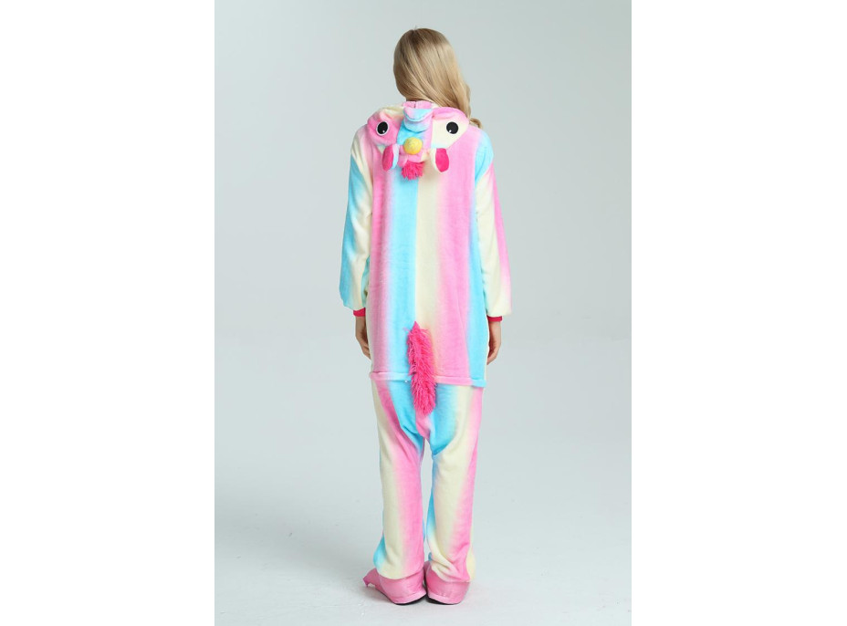 Overal KIGURUMI - jednorožec PINK RAINBOW