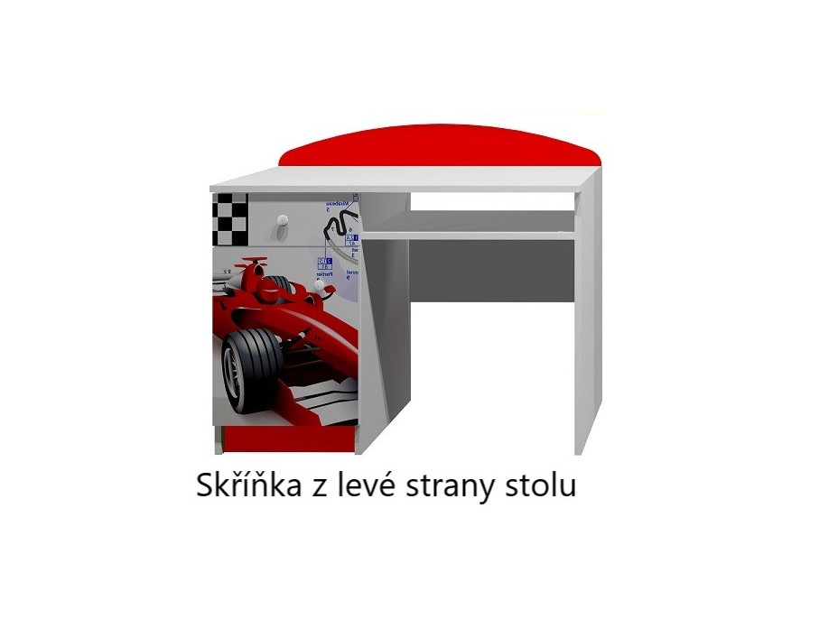 Písací stôl ČERVENÁ FORMULA - TYP A