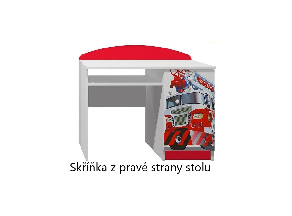 Písací stôl POŽIARNICKÉ AUTO - TYP A