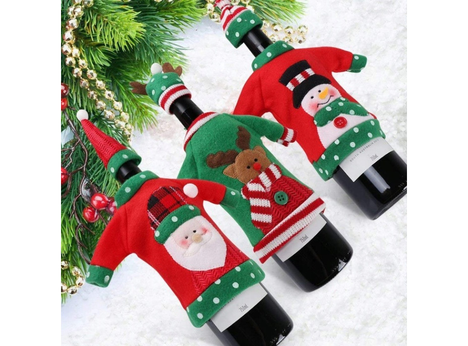 Vianočné svetrík na fľašu
