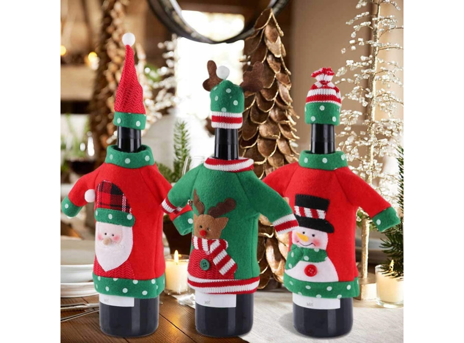 Vianočné svetrík na fľašu
