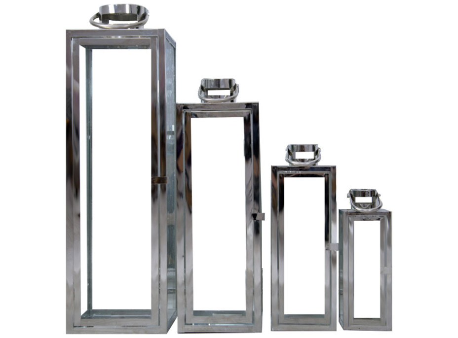 Strieborné lucerny - 4 kusy