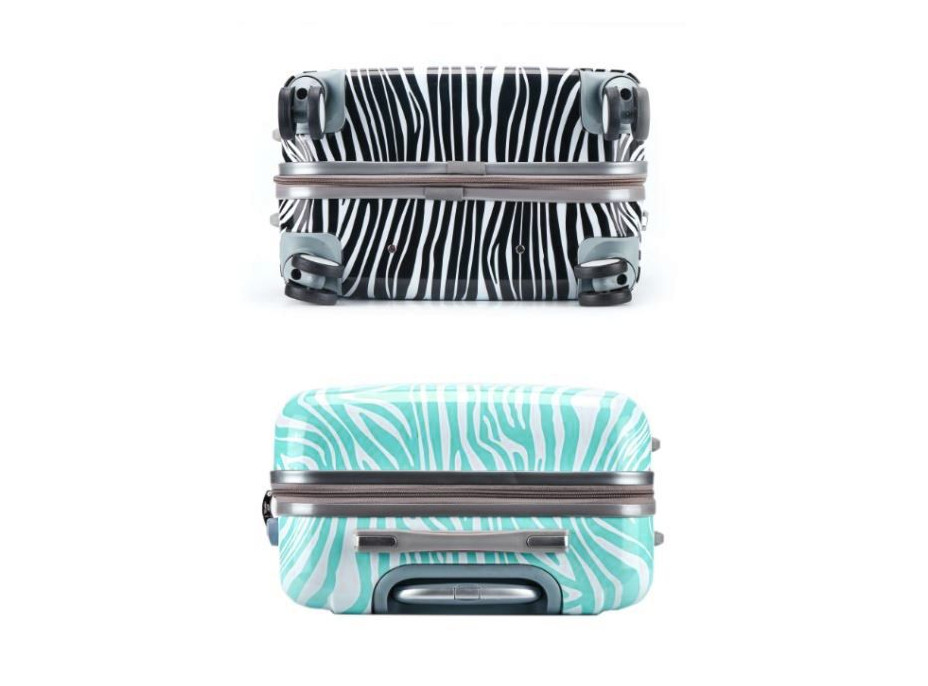Cestovné kufre ZEBRA - mätové