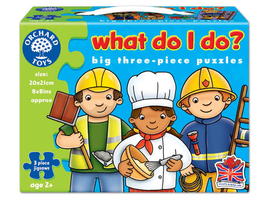 Orchard Toys Puzzle - Čím budem 6 x 3 dieliky