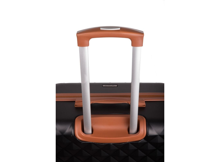 Moderné cestovné kufre SPIKE - tmavo šedé - velikost S