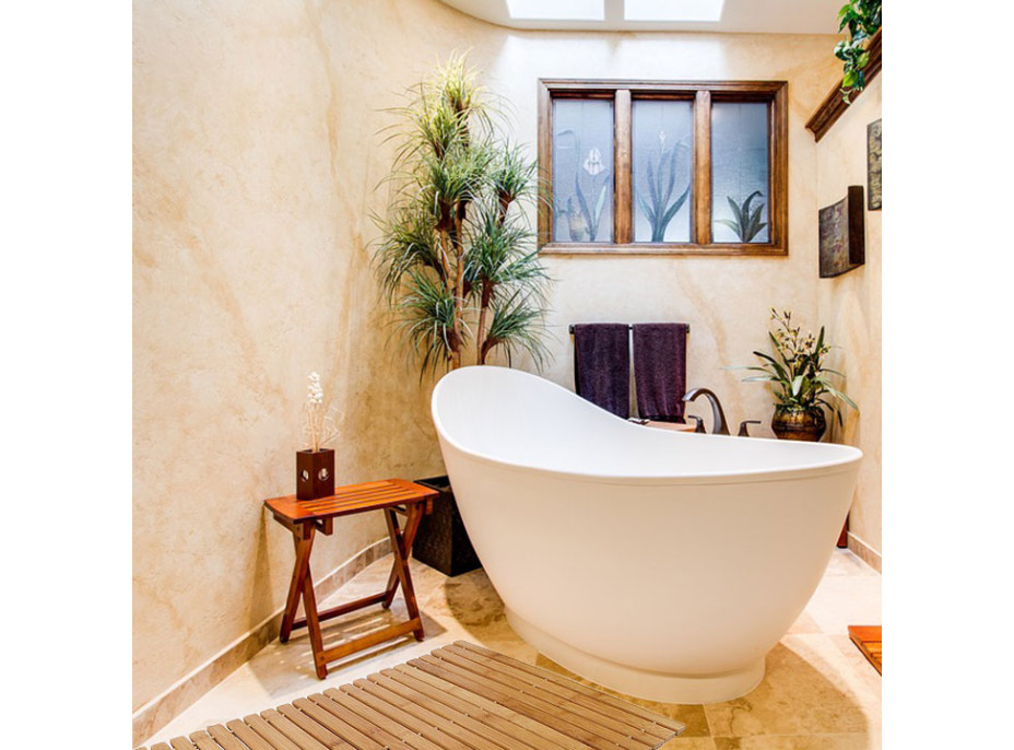 Kúpeľňová bambusová predložka 50x80 cm