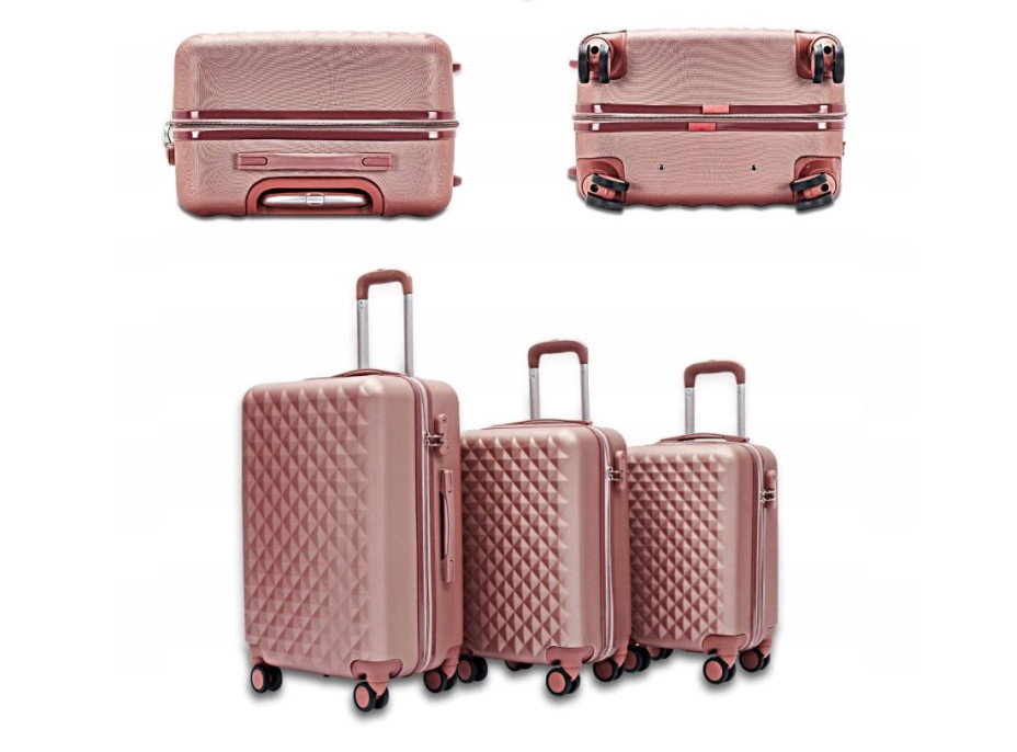 Cestovné kufre SOLIS - ružové