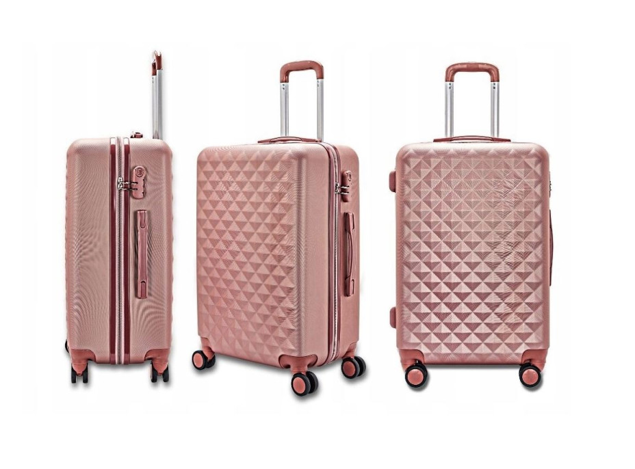 Cestovné kufre SOLIS - ružové