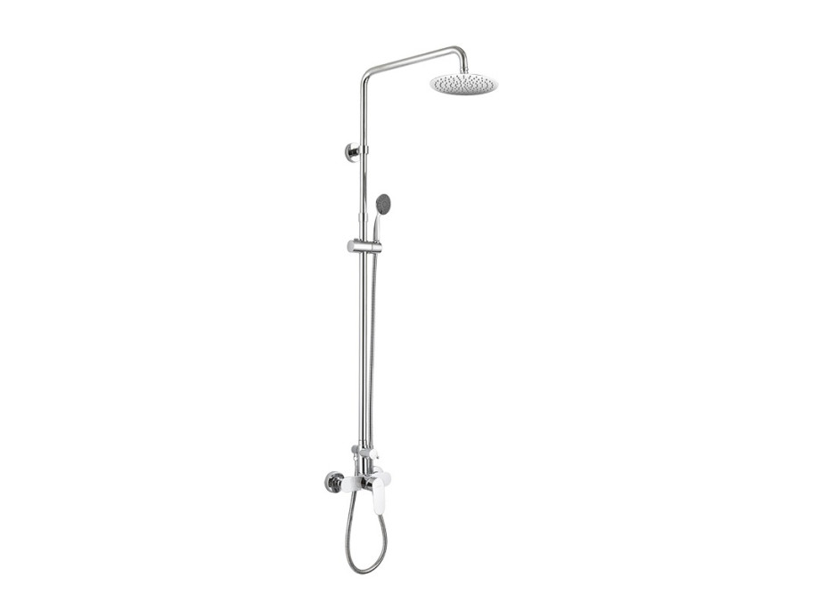 Sprchový set: batéria so sprch. súpravou, hadicou, ručné a tanierovou guľatou sprchou