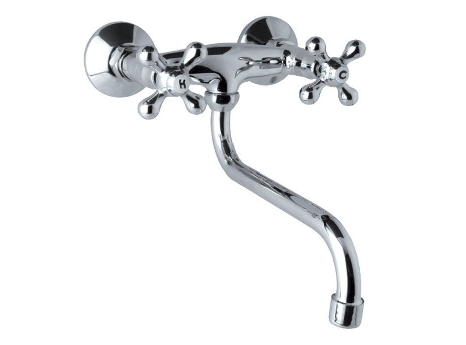Drezová nástenná batéria, Retro Viktórie, 150 mm, s ramienkom rúrkovým ø 18 mm - 200 mm