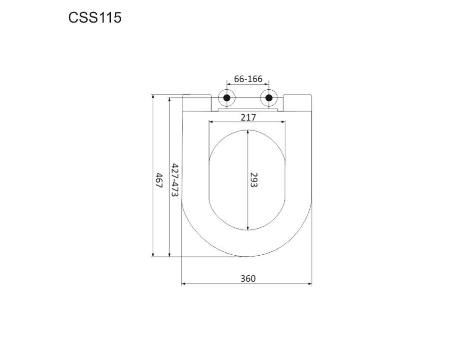 Samozatváracie WC sedátko, hranaté, duroplast, biele, s odnímateľnými pánty CLICK