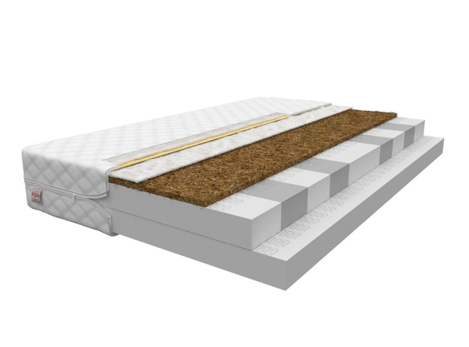 Penový matrac COCO 200x100x14 cm - HR pena / kokos