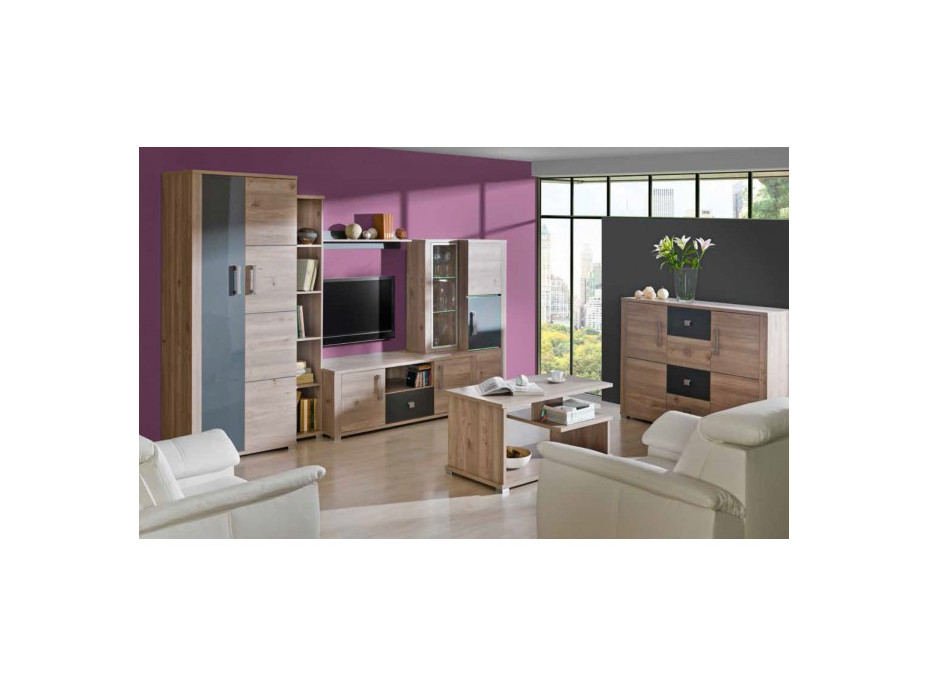 Šatníková skriňa VEKTOR V20 s posuvnými dverami