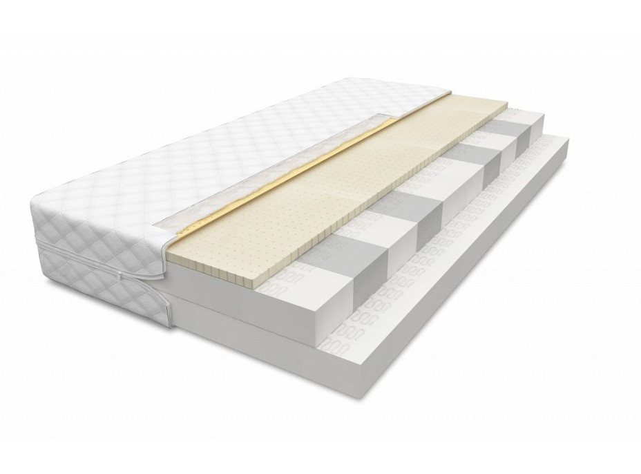 Detská vyvýšená posteľ z MASÍVU BUK - NIK 200x90cm - biela