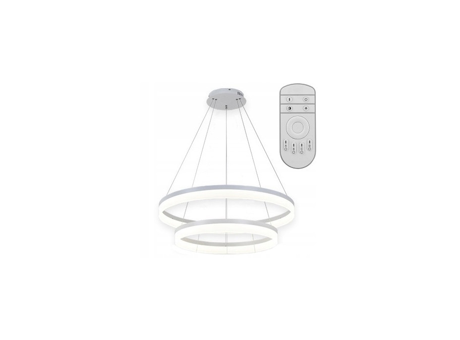 Stropné LED svietidlo MOOD - kruhy 50 + 70 cm + ovládač