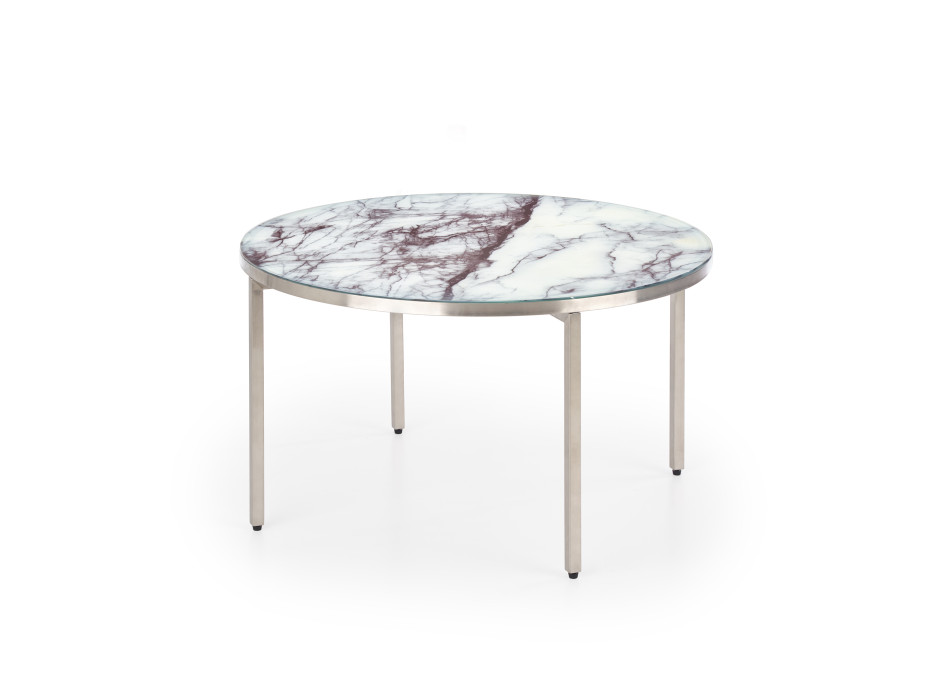 Konferenčný stolík MAN - chrómový / mramorový