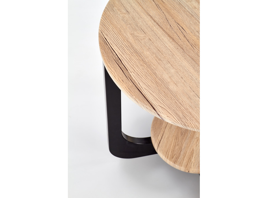 Konferenčný stolík ODILE 2 - dub san remo / čierny