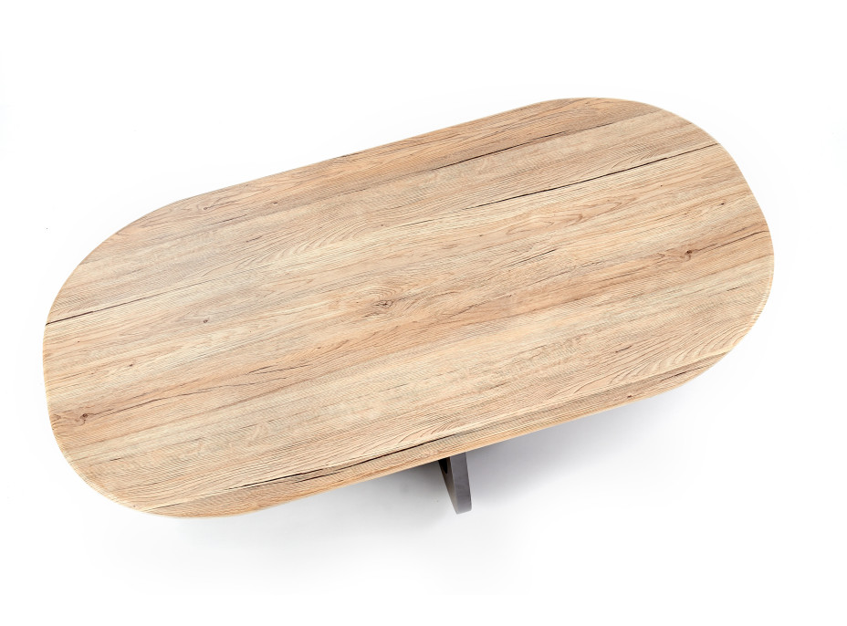 Konferenčný stolík ODILE - dub san remo / čierny