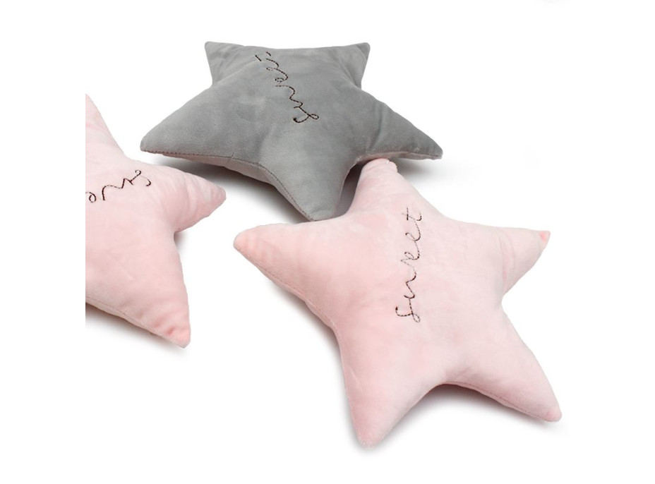 Mazlící vankúš hviezdička - ružová