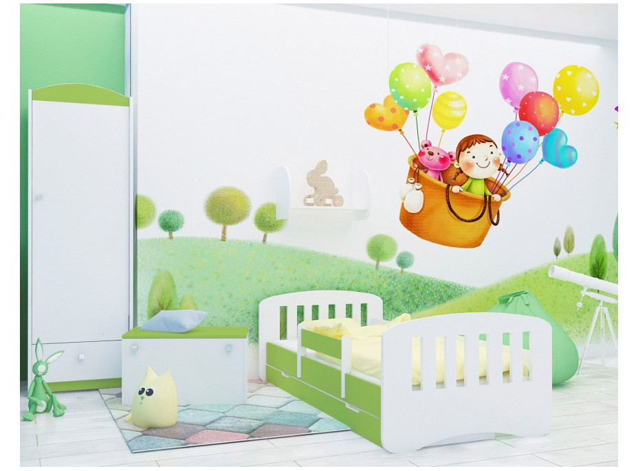 Detská posteľ so zásuvkou 180x90 cm s výrezom + matrace ZADARMO!