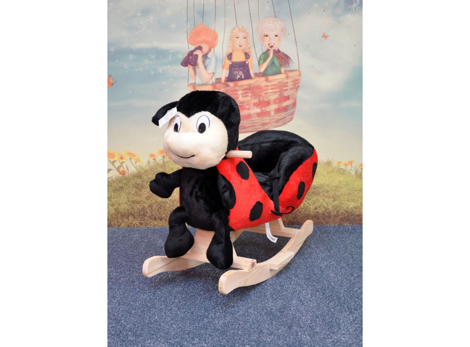 Detské plyšové hojdacie kresielko MAX - LIENKA