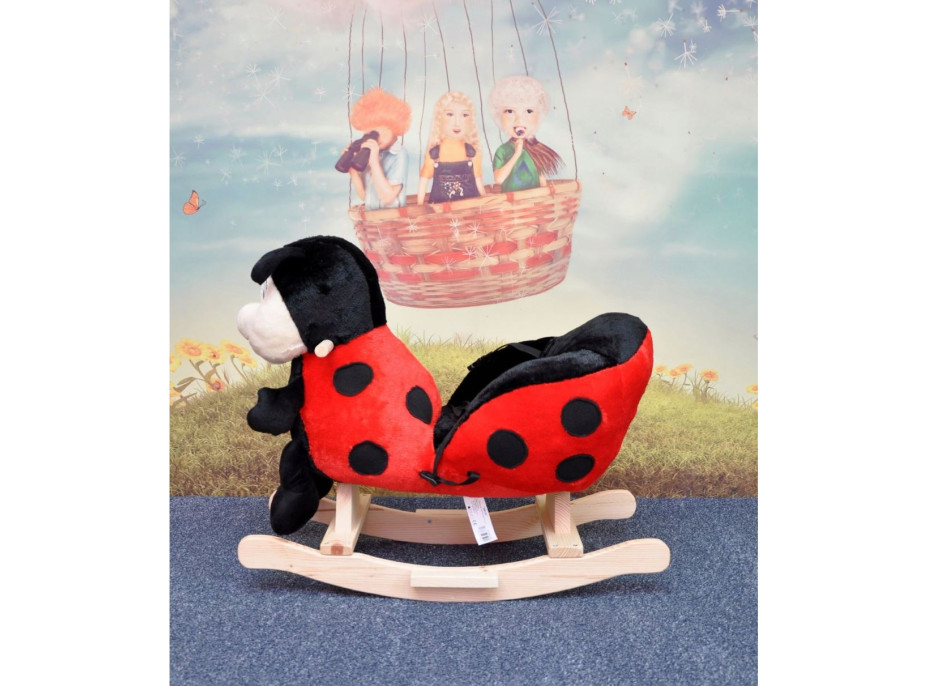 Detské plyšové hojdacie kresielko MAX - LIENKA