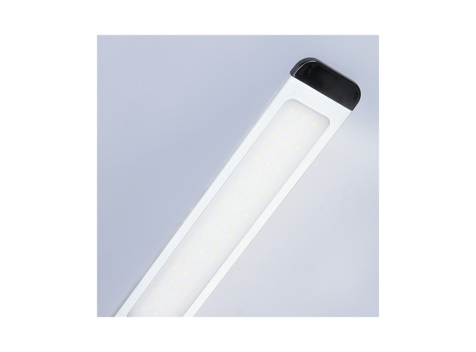 Stolná lampička SLIM - LED 11W - hliníková - stmievateľná - 3000-6000K - strieborná