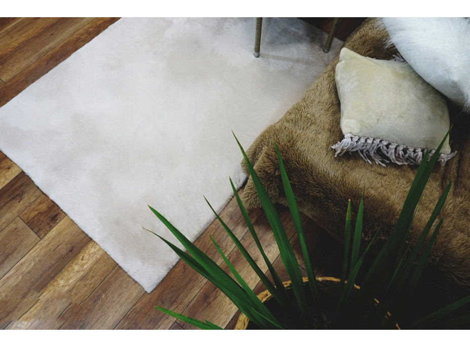 Detský plyšový koberec CHRISTIANIA - krémový