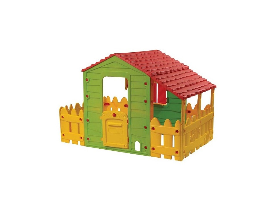 Detský domček s dvojitou záhradkou 118x186x127 cm