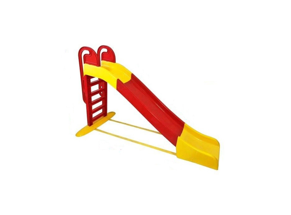Detská šmýkačka MAX - 240x114x243 cm - červeno / žltá