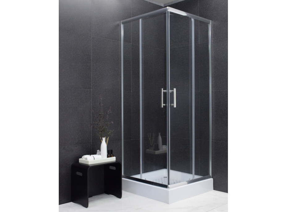 Sprchovací kút MAXMAX MEXEN RIO transparent - 70x70 cm, 860-070-070-01-00