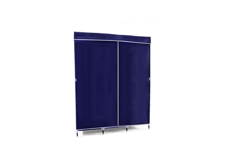 Textilné šatníková skriňa MAX 135x45x175 cm modrá