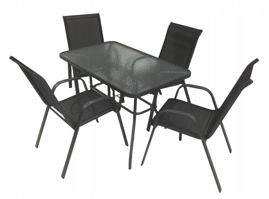 Záhradný kovový stôl MALLORCA - 120x70x72 cm