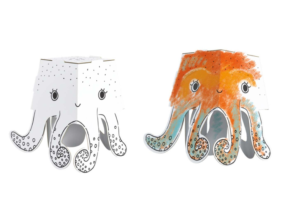 Monumi 3D Chobotnice k vymalování