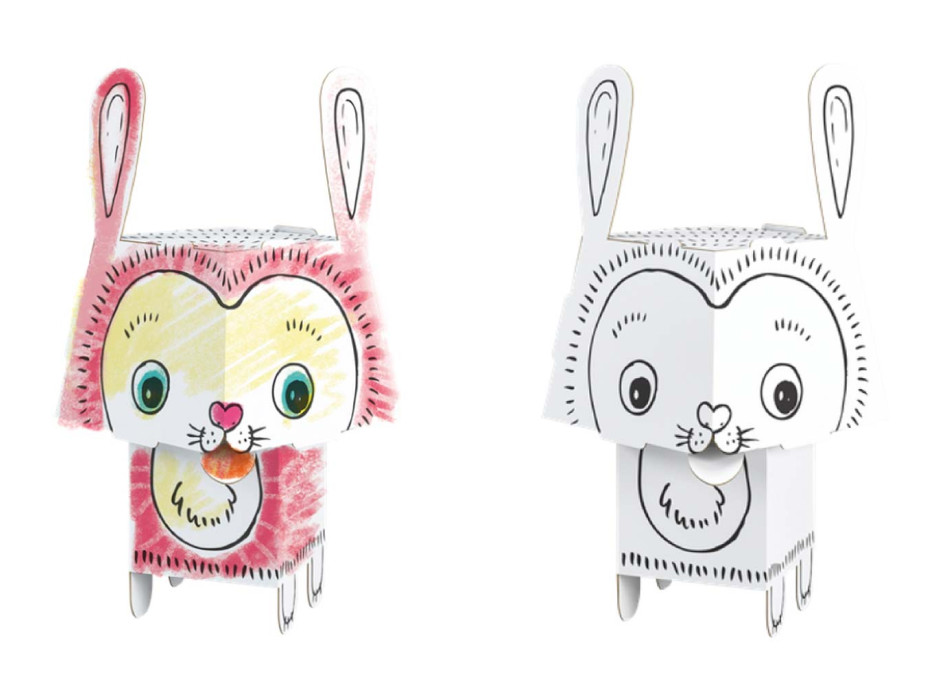 Monumi 3D Králík k vymalování